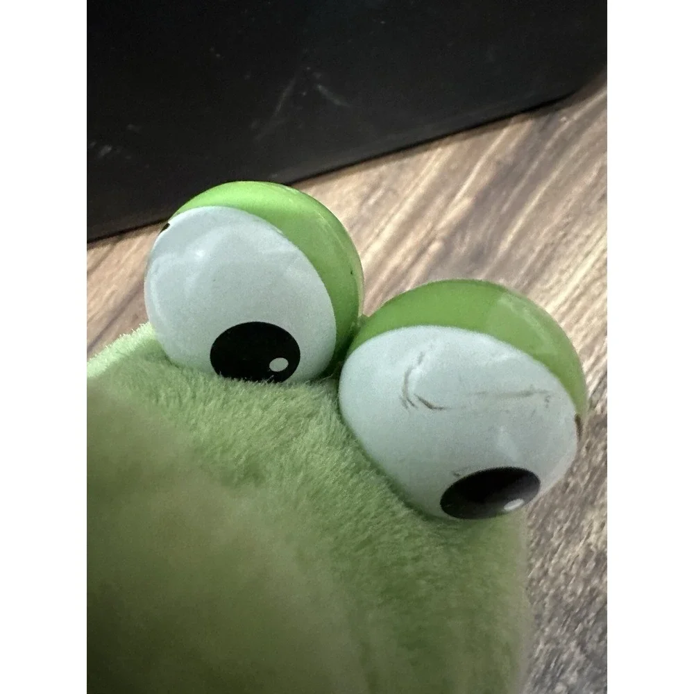 VGUC- Vintage-1988 Alligator Crocodile Plush Green Pink Baby‎ Applause